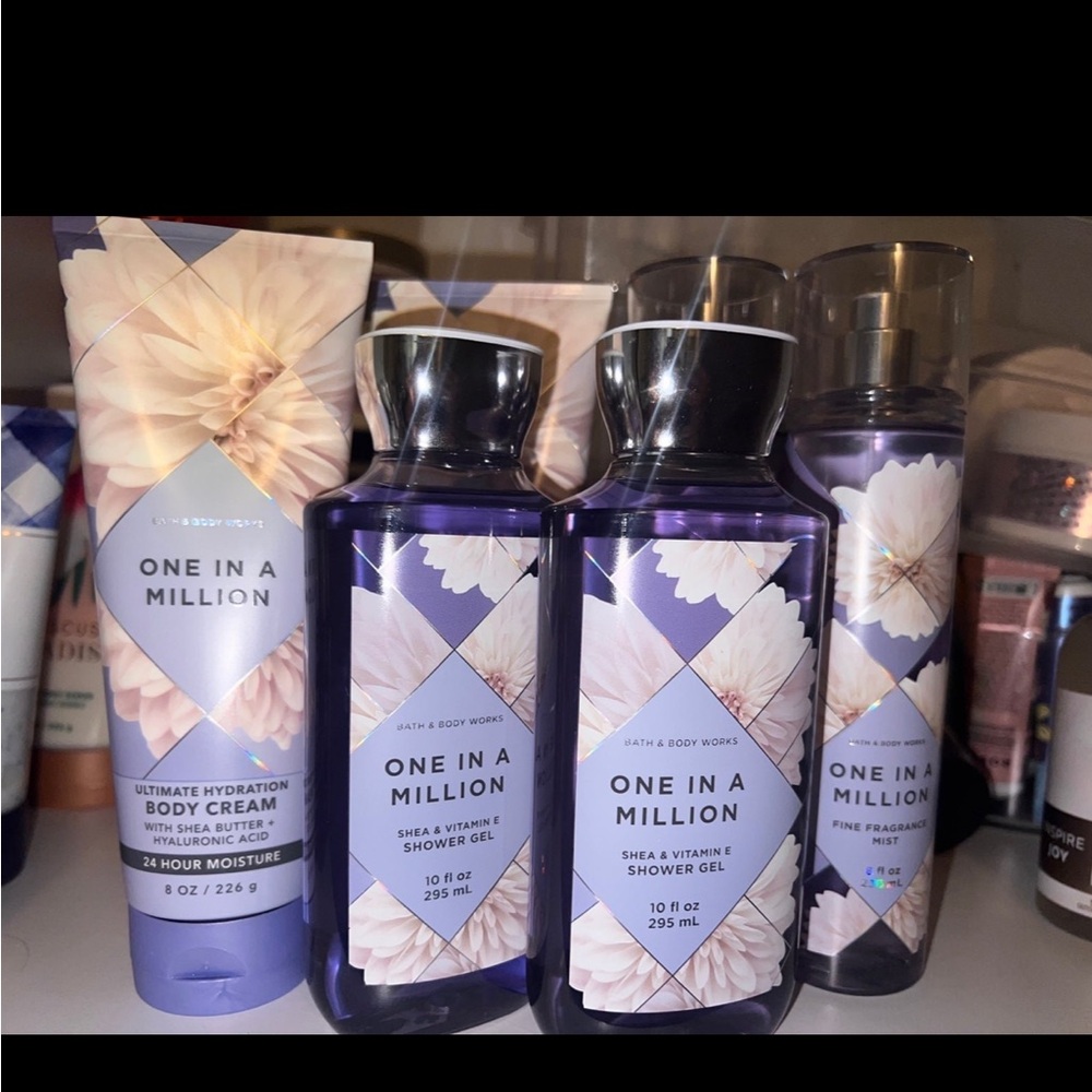 One in a Million Mist Shower Gel and Body Cream Set - Purple